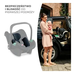 Fotelik samochodowy KINDERKRAFT Mink Pro I-Size z bazą (40-75 cm) Czarny