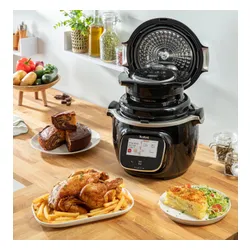 Аэрогриль Tefal Cook4me Touch Wi-Fi CY9128 + крышка для выпечки EY1508 1600 Вт 6л мобильное приложение