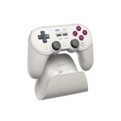 Pad 8BitDo Pro 3 Bluetooth Controller do PC, Nintendo Switch / Switch 2, Android iOS, Bezprzewodowy Biały