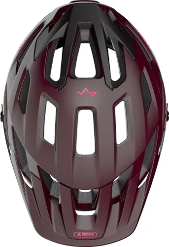 Kask rowerowy ABUS Moventor 2.0 Wildberry Czerwony MTB (rozmiar L)