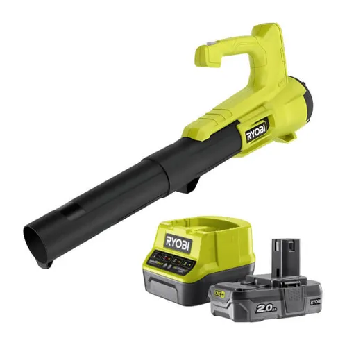 Dmuchawa do liści RYOBI RY18BLA-0 + Akumulator RYOBI ONE+ RC18120-120 2Ah 18V + ładowarka