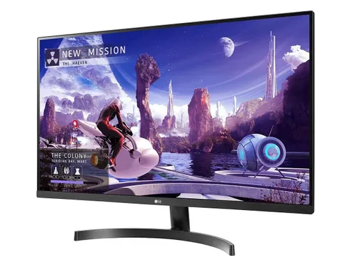 Monitor LG 32QN600P-B - gamingowy - 32" - 2K - 75Hz - 5ms