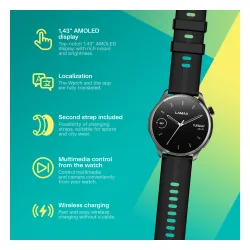 Smartwatch LAMAX Prism AMOLED Czarny