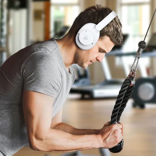 Słuchawki bezprzewodowe Tronsmart Sounfii Q20S Hybrid ANC Nauszne Bluetooth 5.3 Biały