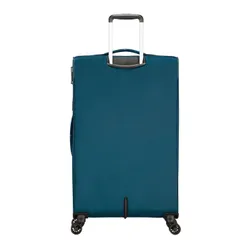 Poszerzana walizka duża American Tourister Crosstrack - navy/orange