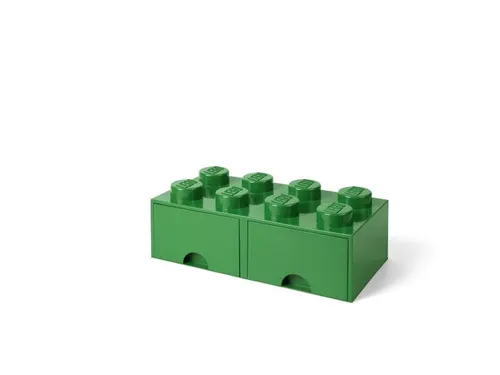 Lego 40061734 Pojemnik na klocki z szufladami 4x2 zielony