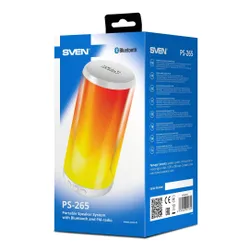 Głośnik mobilny SVEN PS-265 Radio FM Biały