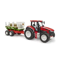 BRUDER Traktor z przyczepą do drewna