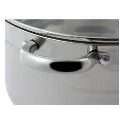 Indukcja garnek stal z pokrywką 17,2l 34cm 7312