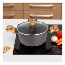 Garnek Multiclad 20Cm Z Pokrywą Bergner Bg-56036 Charcoal