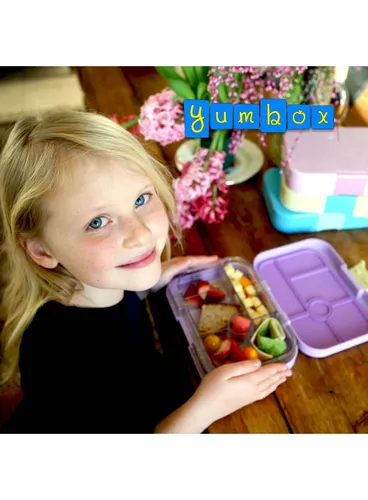 Szczelna średnia śniadaniówka Yumbox Original - lavande purple / unicorn