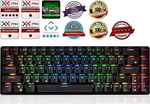 Klawiatura Modecom Volcano Lanparty RGB (K-MC-LANPARTY-U-BT-RGB)