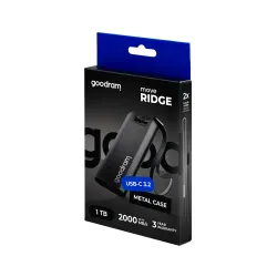 Dysk GoodRam Move Ridge SSD 1TB USB 3.2 Typ C Czarny