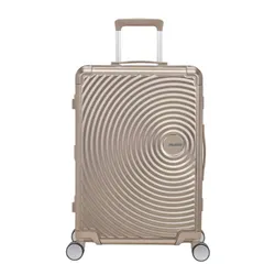 Walizka średnia American Tourister Soundbox Alu - bronze