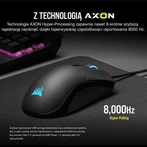 Myszka gamingowa Corsair Sabre Pro RGB Champion Series Czarny