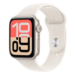 Apple Watch SE 3gen GPS + Cellular 40mm koperta z aluminium (księżycowa poświata) + pasek sportowy rozmiar S/M (księżycowa poświata) 2025