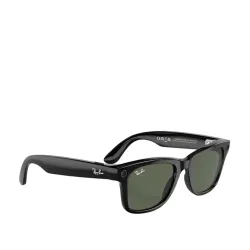 Okulary AR Ray-Ban RW4006 Meta Wayfarer Shiny Black G15 Green