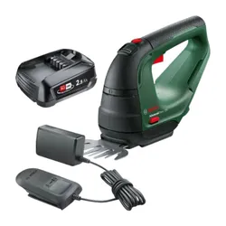 Nożyce do żywopłotu / trawy BOSCH AdvancedShear 18V-10 0600857001 akumulatorowe + Akumulator BOSCH 1600A02625 2.5Ah 18V + Ładowarka