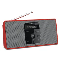 Radioodbiornik TechniSat DigitRadio 2 S Radio FM DAB+ Bluetooth Czerwono-srebrny