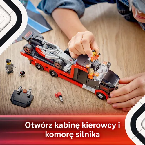 LEGO 60493 City Ciężarówka F1 z bolidem Audi F1