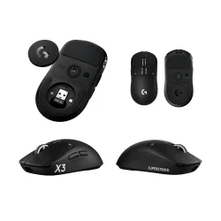 Myszka gamingowa Logitech G Pro X3 Superstrike Czarny