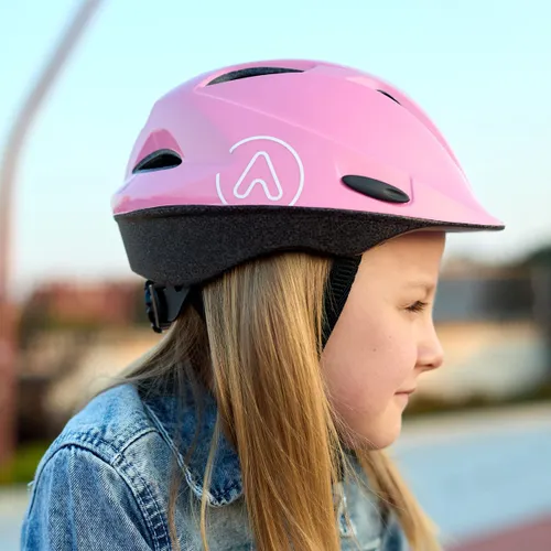 Kask rowerowy dziecięcy ATTABO Hinge różowy