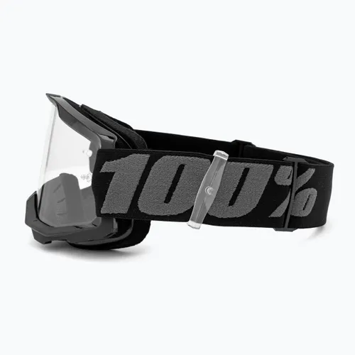 Gogle rowerowe dziecięce 100% Strata 2 Junior 50031-00001 black/clear