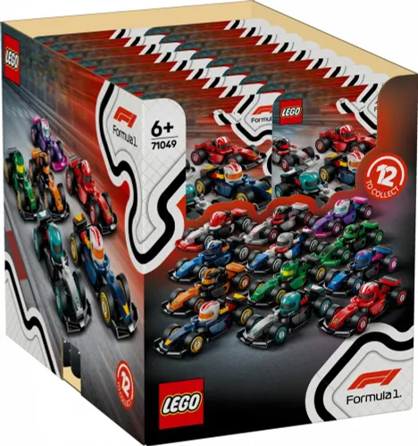 LEGO Klocki Minifigures 71049 Kolekcjonerski bolid F1 (display 36 sztuk)