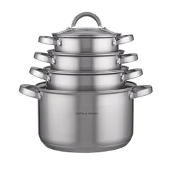 Zestaw garnków GÖTZE & JENSEN CS300 Colorado Inox (10 elementów)
