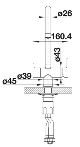 Bateria BLANCO Trima Satin 526695 Złoty