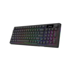Klawiatura gamingowa Aqirys Atria AQIRYS White Linear przewodowa mechaniczna podświetlana czarna