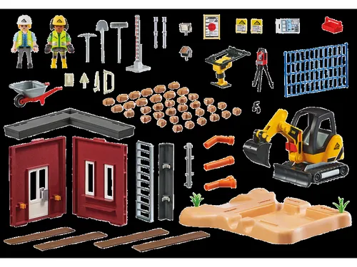 PLAYMOBIL 70443 Yapı elemanına sahip küçük ekskavatör