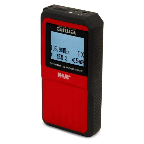 Radioodbiornik Aiwa RD-20DAB/RD Radio FM DAB Czerwony