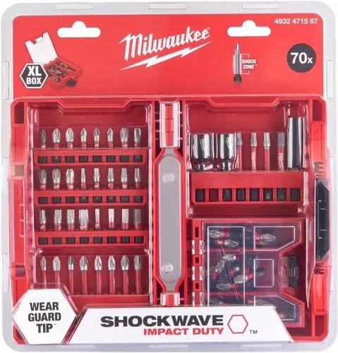 Milwaukee Shockwave Impact Duty XL Box Perküsyon Bit Seti (70 element)