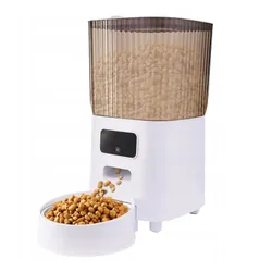 Dozownik Karmy NUXIE Miska Dla Psa Kota Podwójna Jedzenia Podajnik Automatyczny Wi-Fi