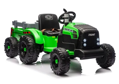 Traktor Na Akumulator Dla Dziecka Ch9959B 24V 2X120W Przyczepa LED Eva Pilot