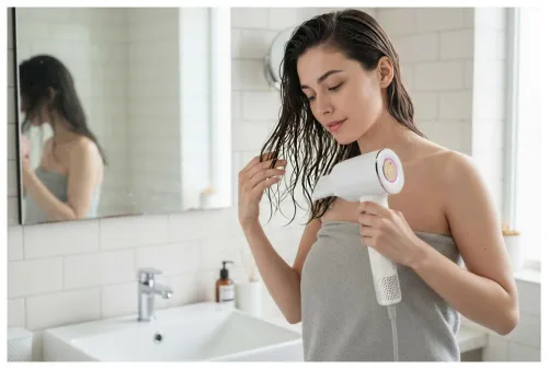 Suszarka do włosów Zehnder Flavia Jonizacja Dyfuzor Zimny nawiew 1600W 3 prędkości 3 temperatury Biały