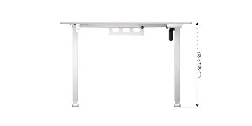 Biurko Endorfy Atlas S Electric Onyx White 114cm Regulacja wysokości Biały