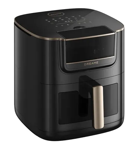 Air Fryer Frytkownica beztłuszczowa DREAME AF30 Czarny 7l z okienkiem do obserwacji postępów gotowania