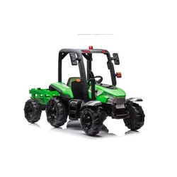 Duży Traktor Na Akumulator Dla Dziecka Blt-206 Przyczepa 24V 2X200W Pilot LED Eva Pasy Bluetooth