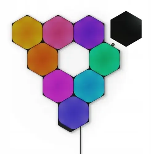 Panel LED Nanoleaf HEXAGONS 9szt + kontroler