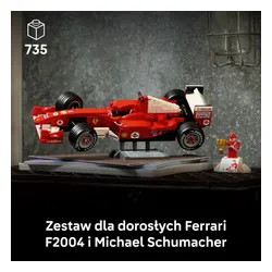 LEGO 11375 Icons Ferrari F2004 i Michael Schumacher