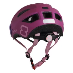 Kask rowerowy HAMAX Flow Różowy dla Dzieci z lampką (rozmiar 52-57)