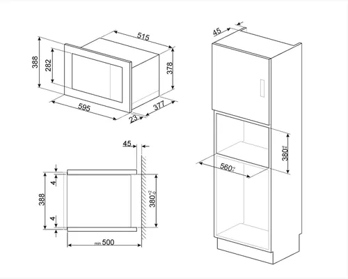 Kuchenka mikrofalowa Smeg FMI425X