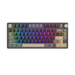 Klawiatura mechaniczna Royal Kludge RK-R75 Phantom Silver Switch Czarno-Szary