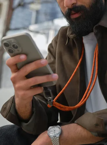 Pasek do telefonu Orbitkey Crossbody Phone Strap - terracotta