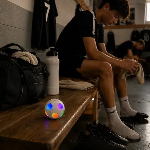 Głośnik Bluetooth Musicmate MM-SB40-W FootballWave LED 5W Biały