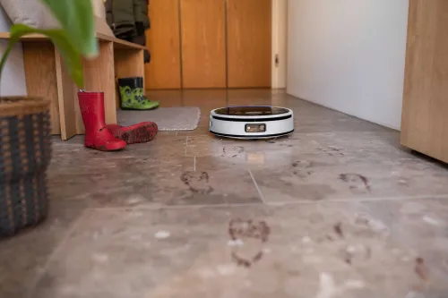 Robot sprzątający Karcher RVF 7 Comfort 1.269-690.0 Funkcja mopowania Stacja oczyszczająca Tworzenie mapy pomieszczenia 82dB Funkcje AI
