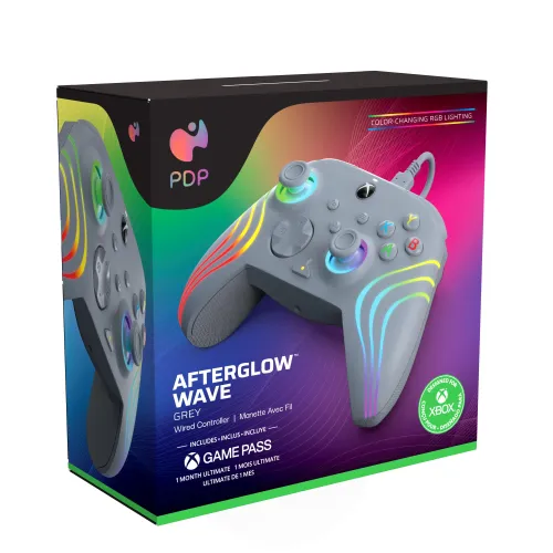 Pad PDP Afterglow Wave Grey do PC Xbox Przewodowy Szary