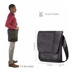 Mini Messenger Venue XL Premium RFID Everki Tablet Bag-negru
